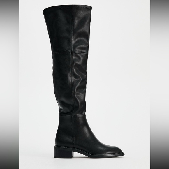Zara Black Over the Knee Boots
